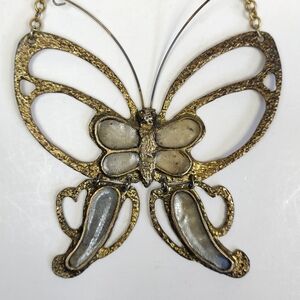 Vtg. Larry Erenberg AKA Mr. We Signed Large Statement Butterfly Necklace